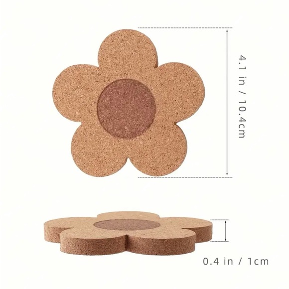 New Daisy Cork Coaster - Picture 5 of 5